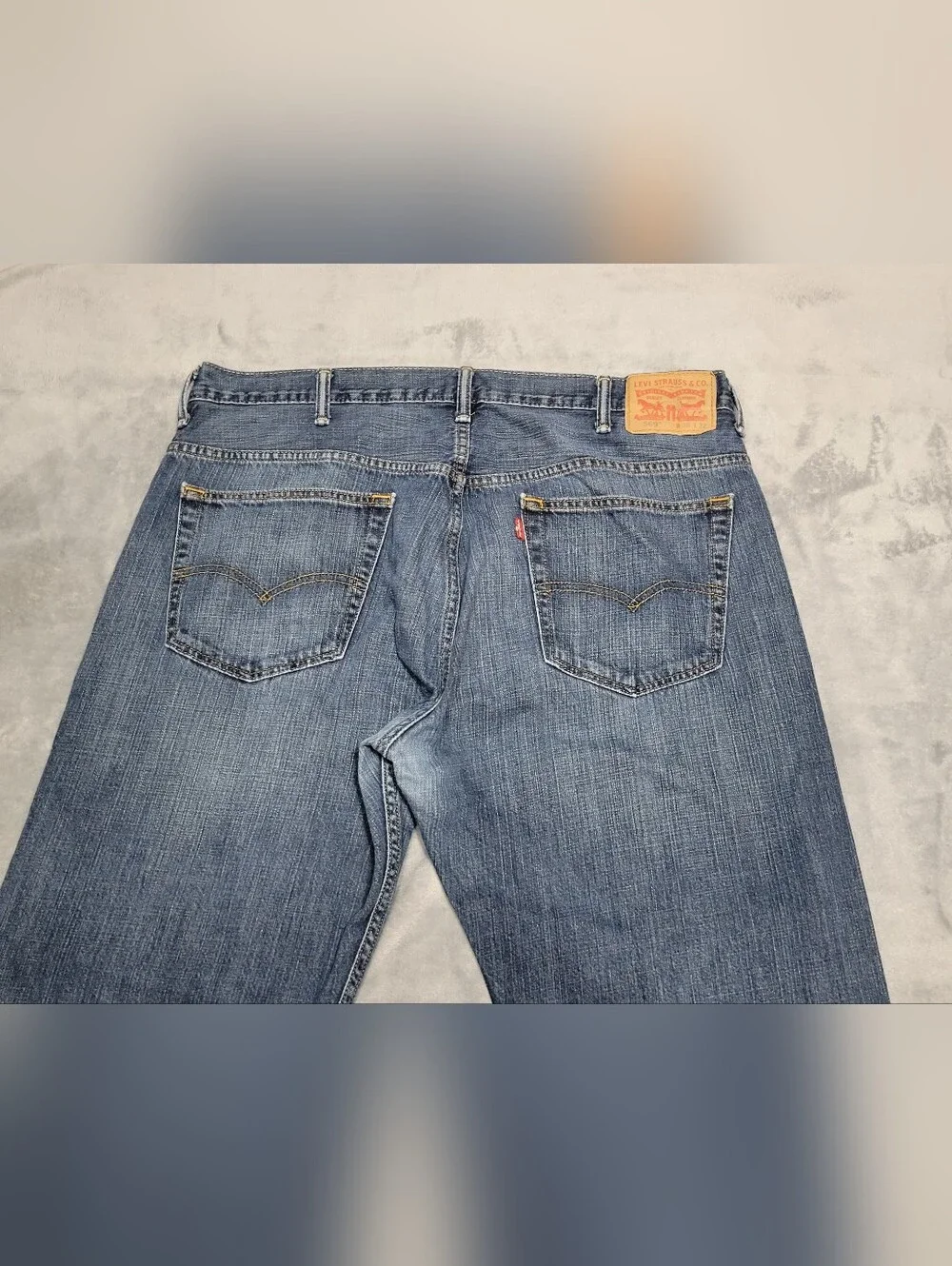 Levi's 569 Loose Straight Fit Denim Jeans Men's 38x32 Blue Med Wash